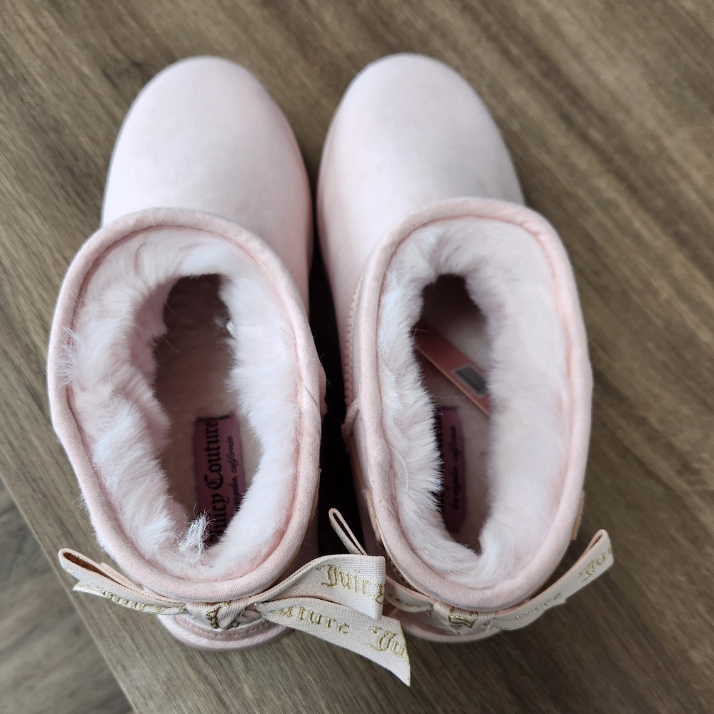 SZ 9 Juicy Couture Pink Mini Boots - Picture 5 of 5